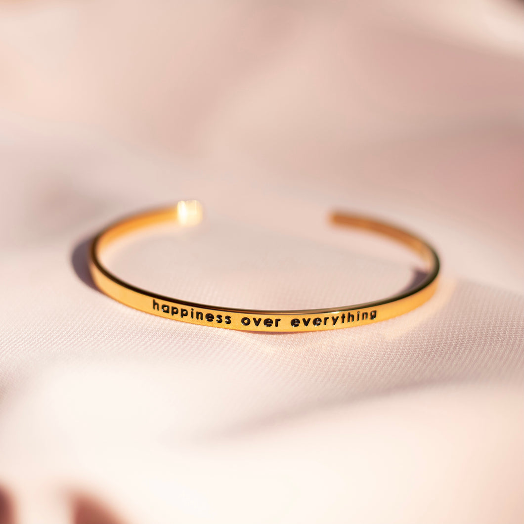 Happiness Over Everything Bracelet